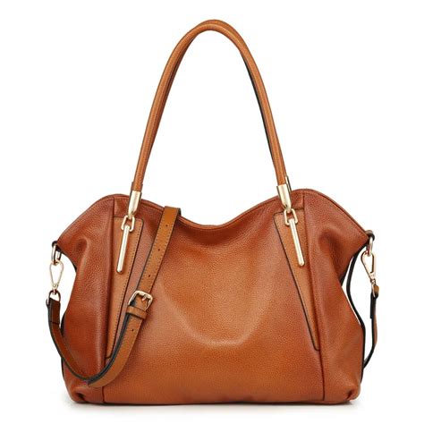 brown leather designer handbags.